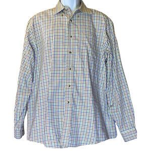 Heritage LL Bean Mens L Wrinkle Resistant Business Button Up Casual Check Shirt